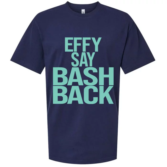 Effy Say Bash Back Sueded Cloud Jersey T-Shirt