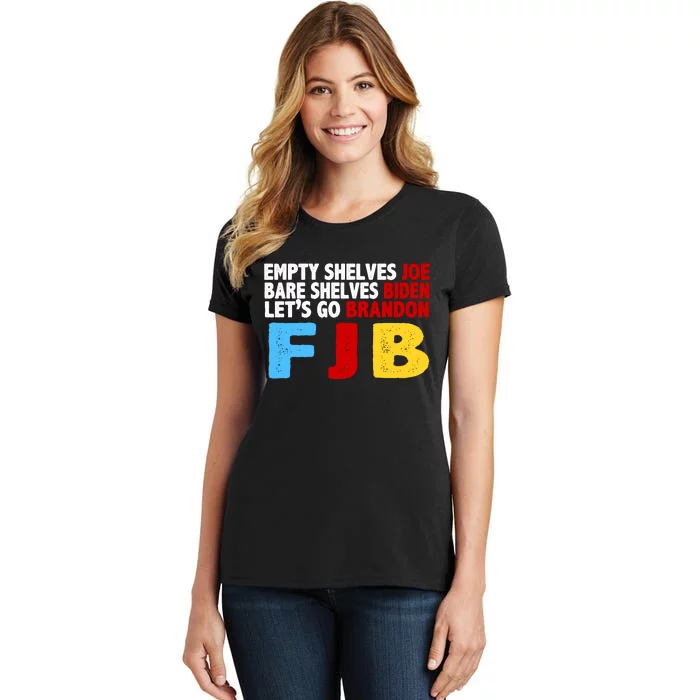 Empty Shelves Bare Shelves Let's Go Brandon Women's T-Shirt