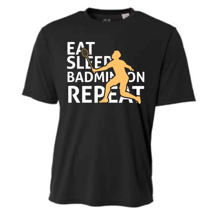 Eat Sleep Badmintion Repeat Cooling Performance Crew T-Shirt