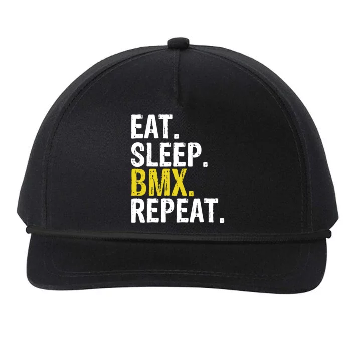 Eat Sleep Bmx Repeat Gift Snapback Five-Panel Rope Hat