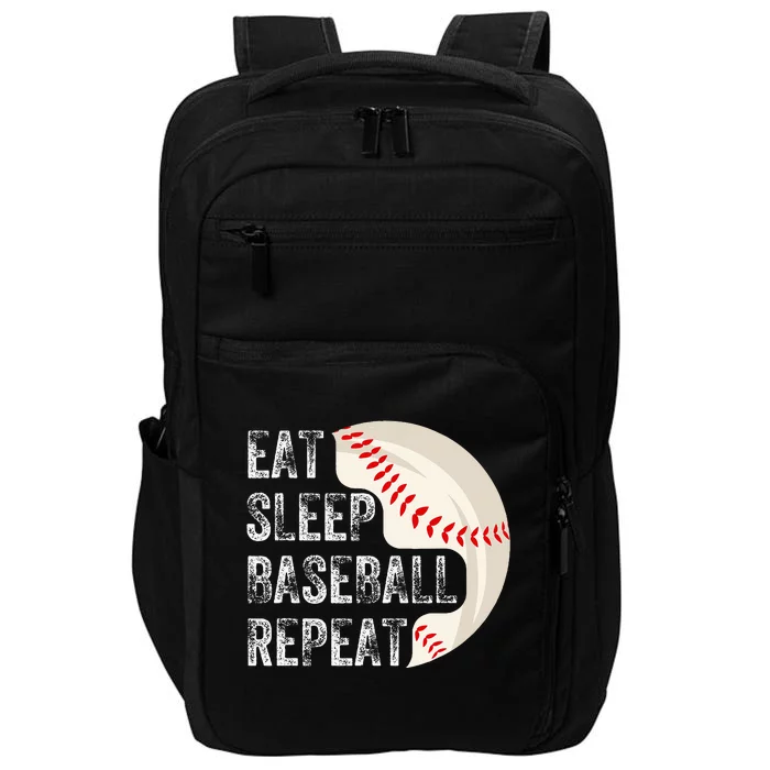 Eat Sleep Baseball Repeat Baseball Player Baseball Impact Tech Backpack