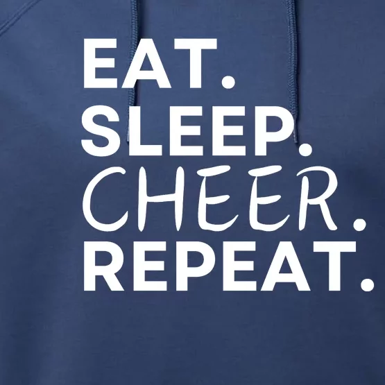 Eat Sleep Cheer Repeat Performance Fleece Hoodie