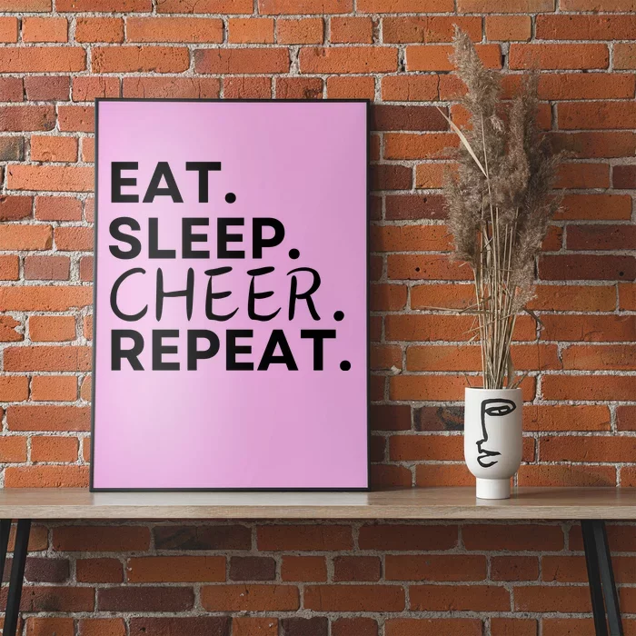 Eat Sleep Cheer Repeat Poster