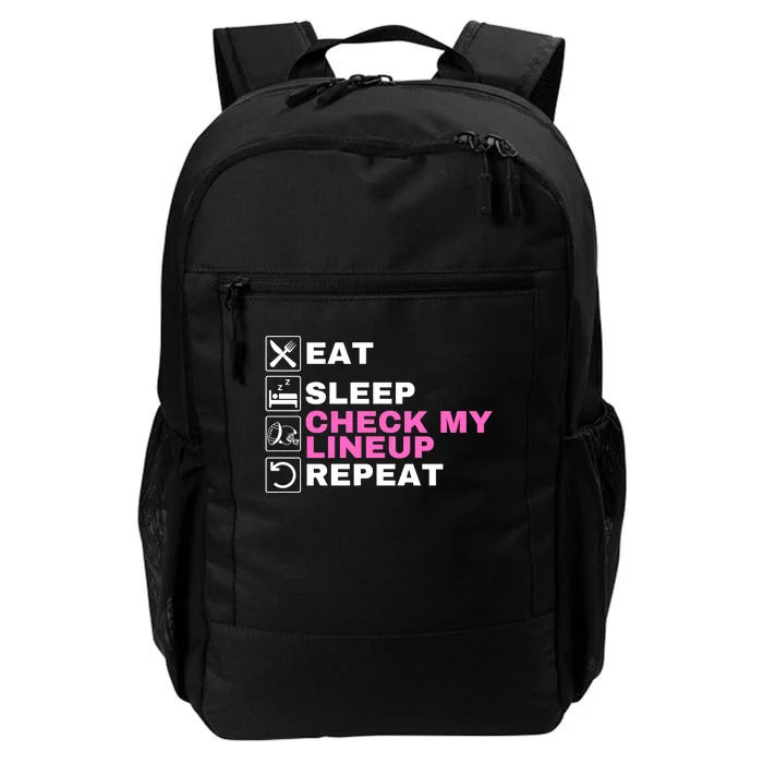 Eat Sleep Check My Lineup Repeat Fantasy Football Fantasy Football Fanatics Daily Commute Backpack