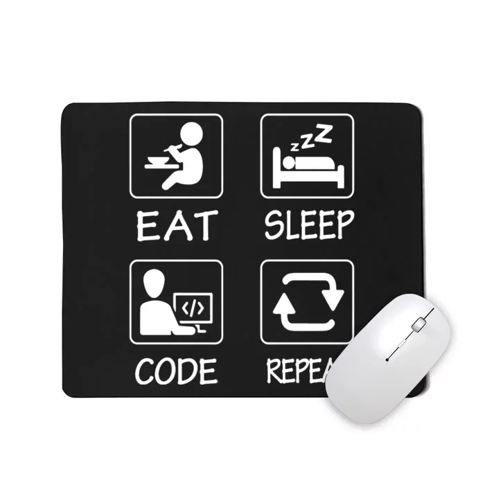 Eat Sleep Code Repeat Mousepad