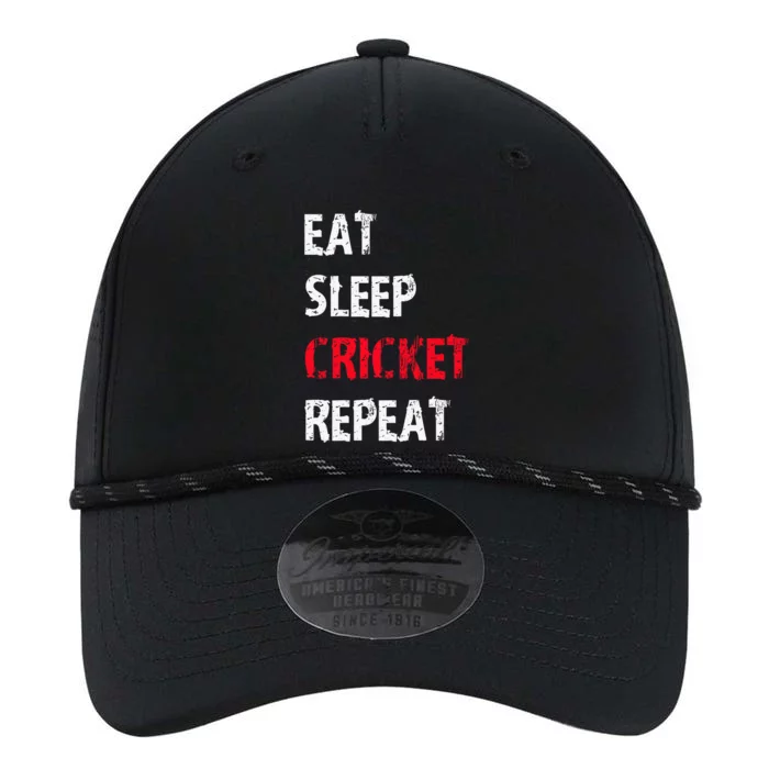 Eat Sleep Cricket Repeat Funny Cricket Sports Fans Performance The Dyno Cap