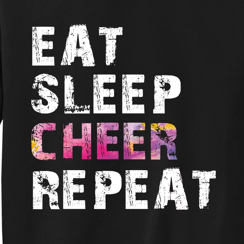 Eat Sleep Cheer Repeat Tall Sweatshirt