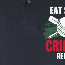 Eat Sleep Cricket Repeat Field Sports Cricketer Player Softstyle Adult Sport Polo