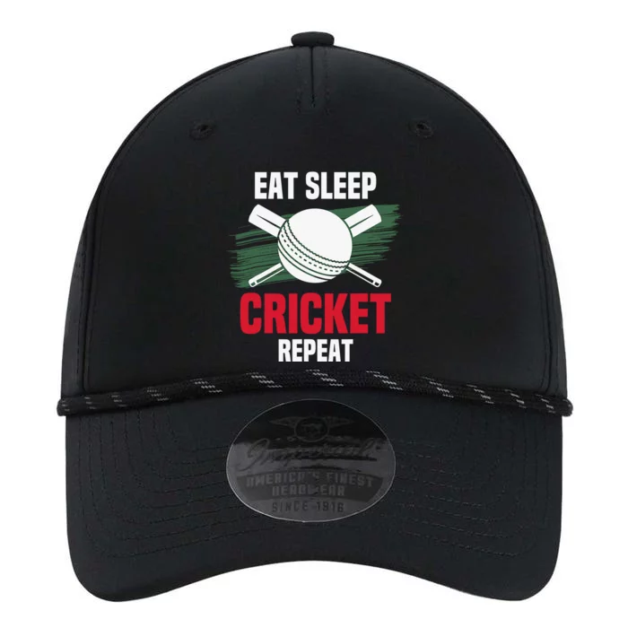 Eat Sleep Cricket Repeat Field Sports Cricketer Player Performance The Dyno Cap