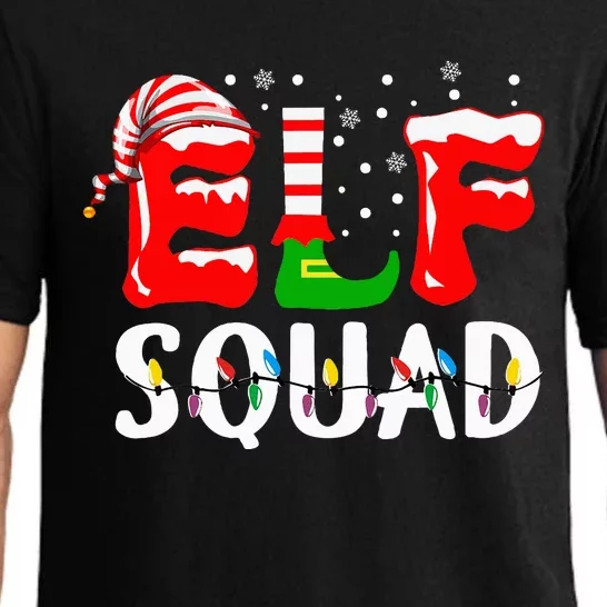 Elf Squad Christmas Pajama Set Fun Family Matching Outfits Pajama Set