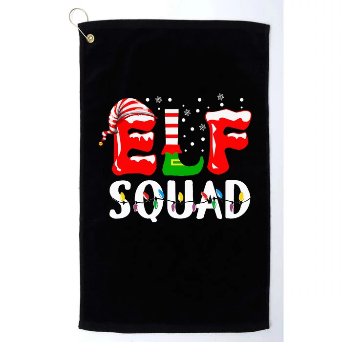 Elf Squad Christmas Pajama Set Fun Family Matching Outfits Platinum Collection Golf Towel