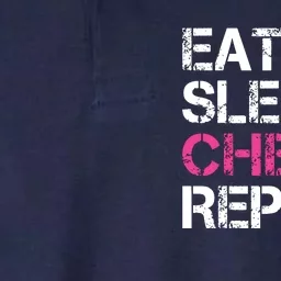 Eat Sleep Cheer Repeat Cheerleading Cheerleader Gifts Softstyle Adult Sport Polo