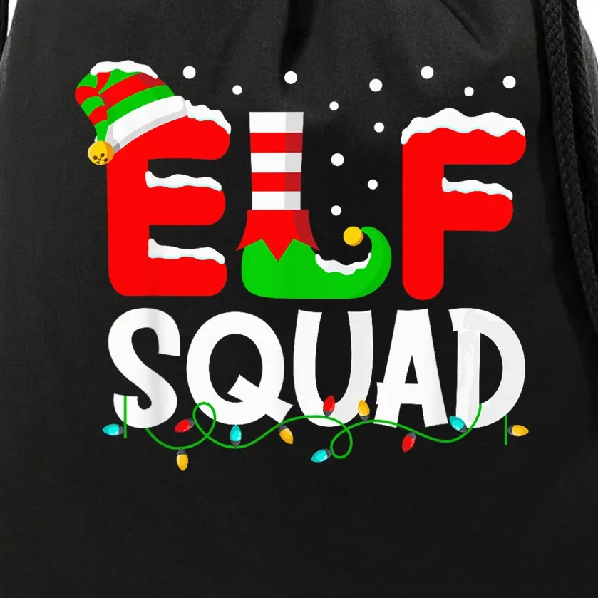 Elf Squad Christmas Matching Family Toddler Boy Girl Funny Drawstring Bag