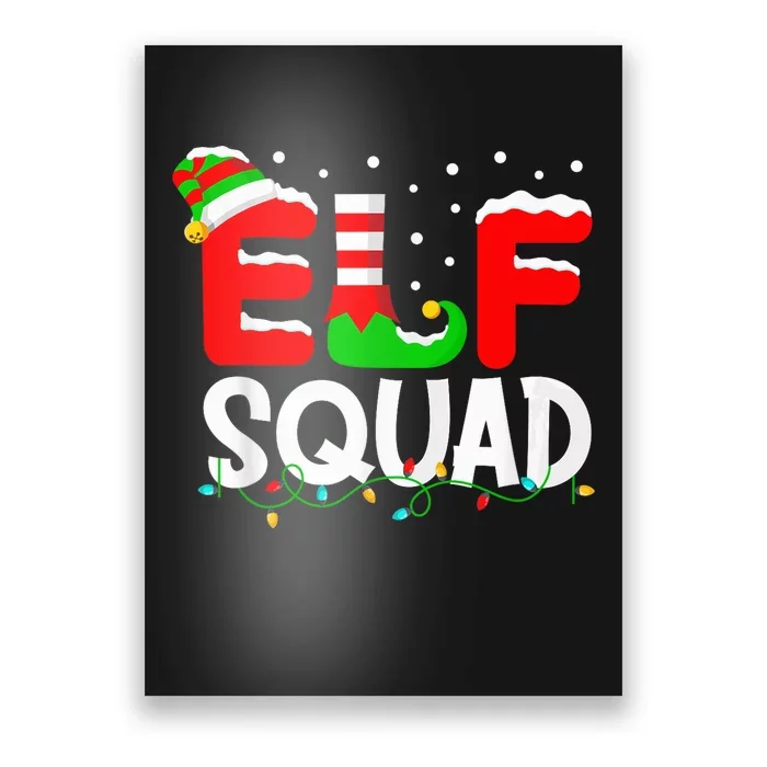 Elf Squad Christmas Matching Family Toddler Boy Girl Funny Poster