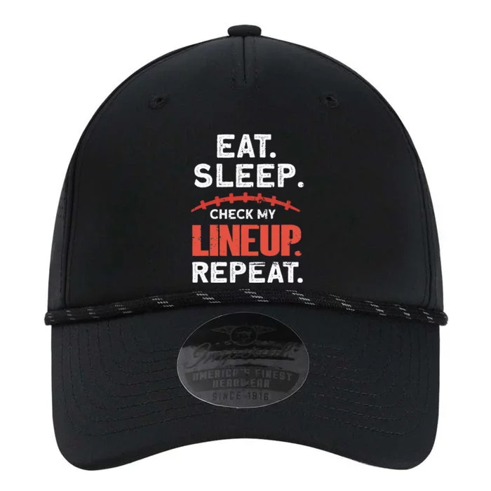 Eat Sleep Check My Lineup Repeat Fantasy Football Performance The Dyno Cap