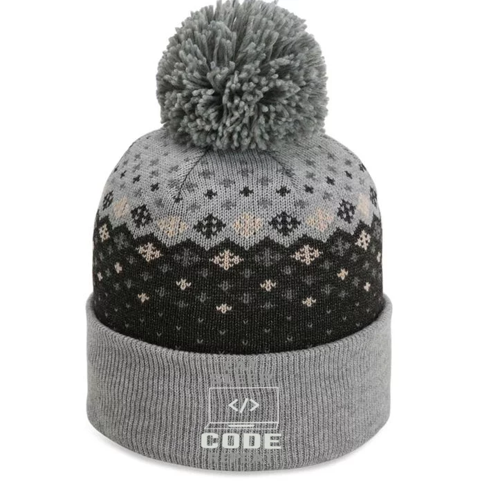 Eat Sleep Code Repeat Programmer Software Developer Coder Gift The Baniff Cuffed Pom Beanie