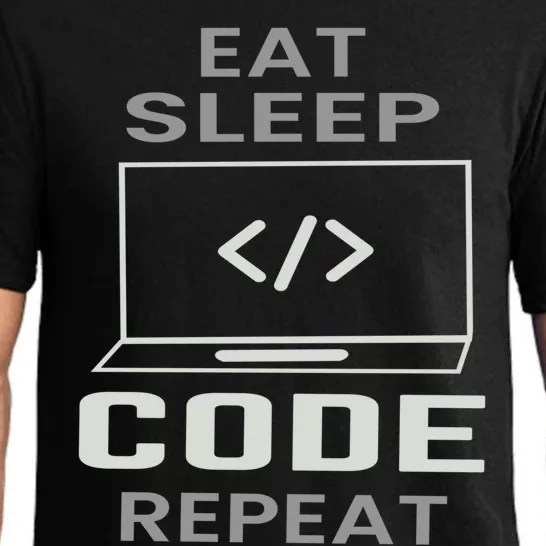 Eat Sleep Code Repeat Programmer Software Developer Coder Gift Pajama Set