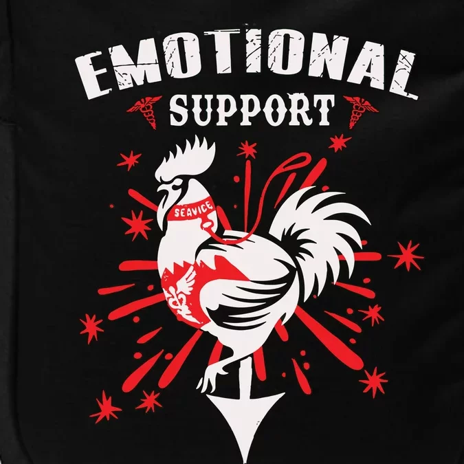 Emotional Support Chicken Emotional Support Cock Impact Tech Backpack