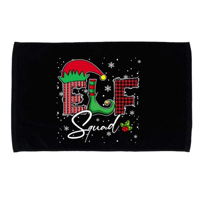 Elf Squad Christmas Matching Family Funny Funny Gift Microfiber Hand Towel