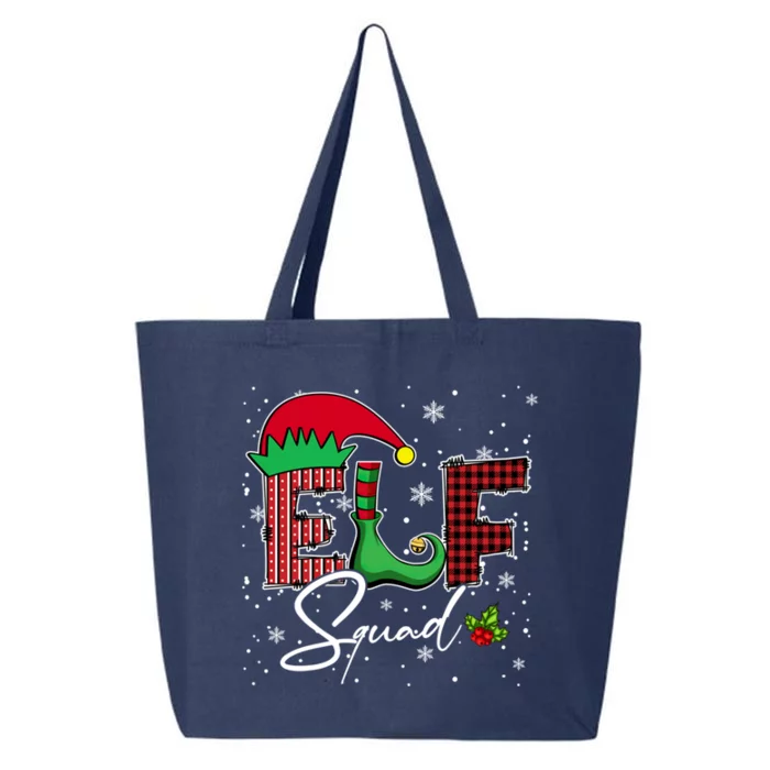 Elf Squad Christmas Matching Family Funny Funny Gift 25L Jumbo Tote