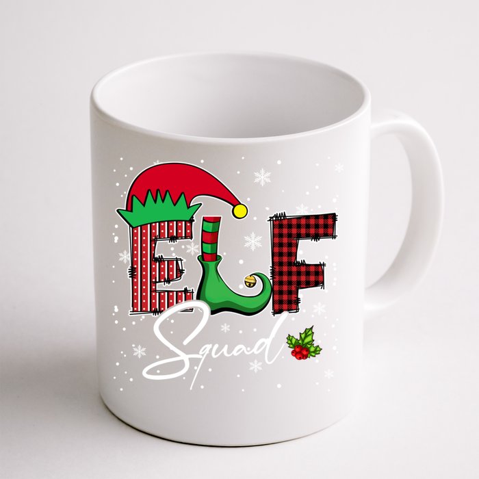 Elf Squad Christmas Matching Family Funny Funny Gift Front & Back Coffee Mug