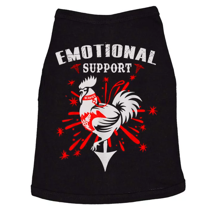 Emotional Support Chicken Emotional Support Cock Doggie Tank