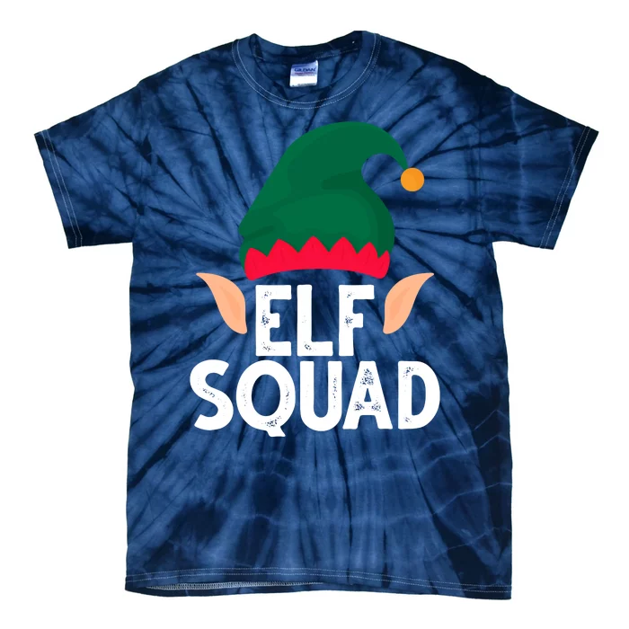 Elf Squad Christmas Holiday Cute Tie-Dye T-Shirt