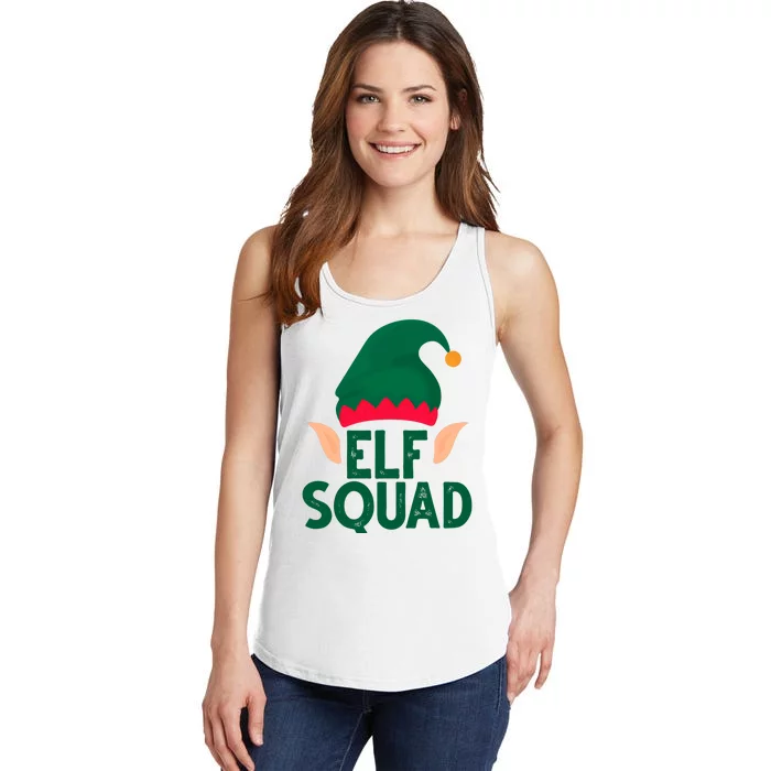 Elf Squad Christmas Holiday Cute Ladies Essential Tank