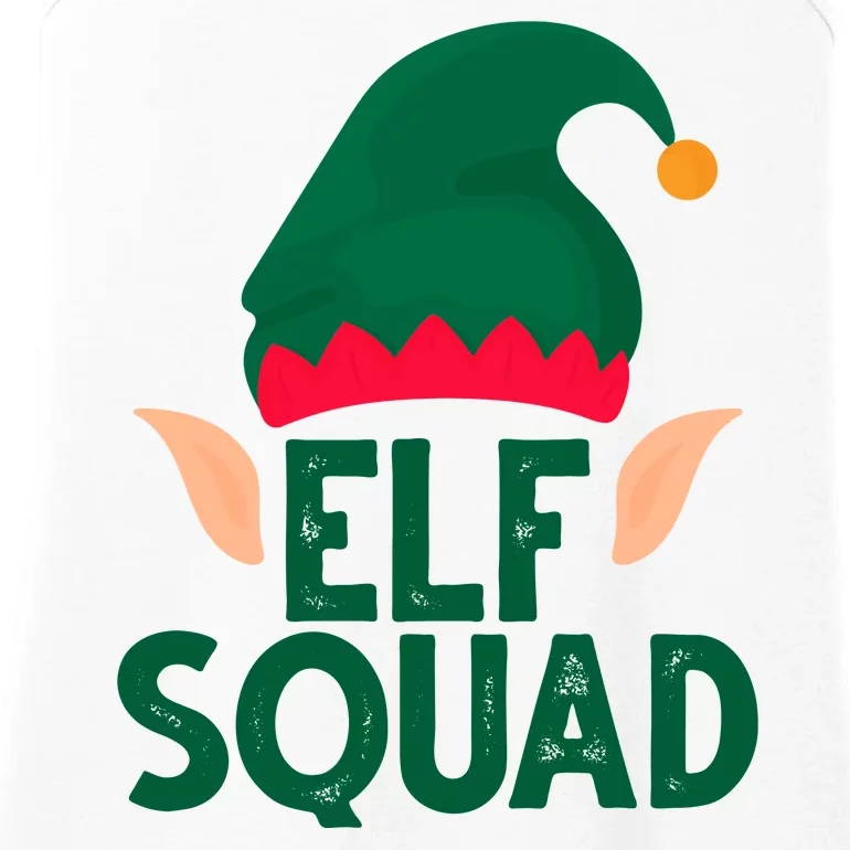 Elf Squad Christmas Holiday Cute Ladies Essential Tank