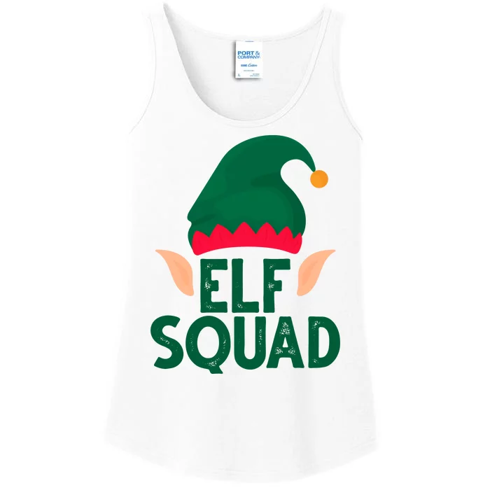 Elf Squad Christmas Holiday Cute Ladies Essential Tank