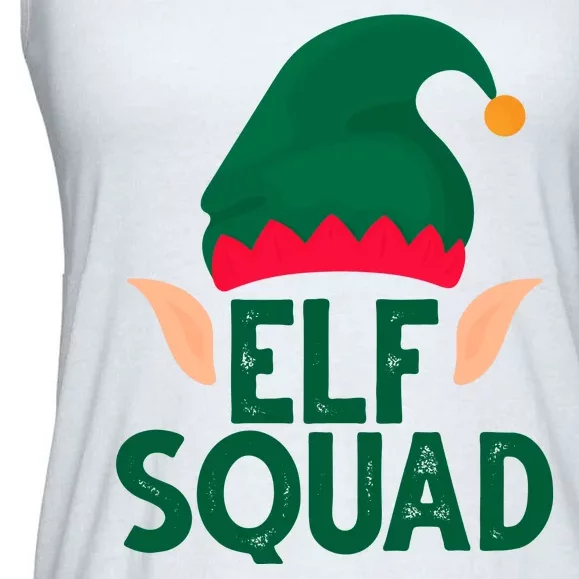 Elf Squad Christmas Holiday Cute Ladies Essential Flowy Tank