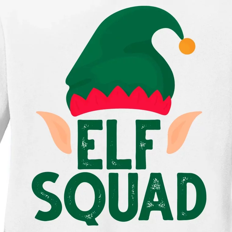 Elf Squad Christmas Holiday Cute Ladies Long Sleeve Shirt