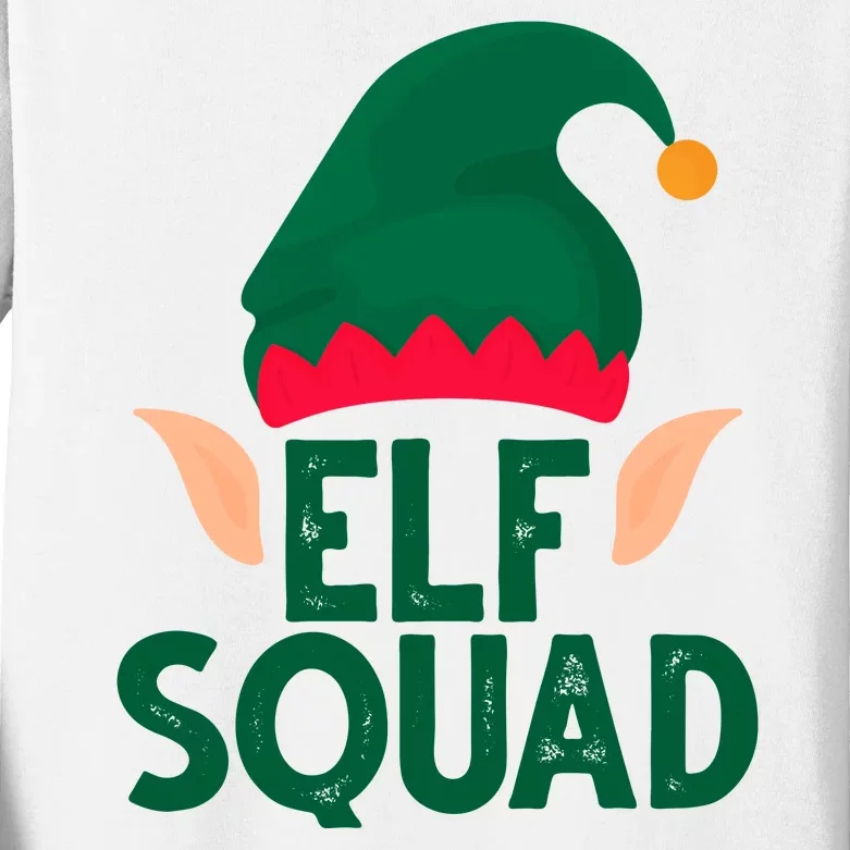 Elf Squad Christmas Holiday Cute Kids Long Sleeve Shirt