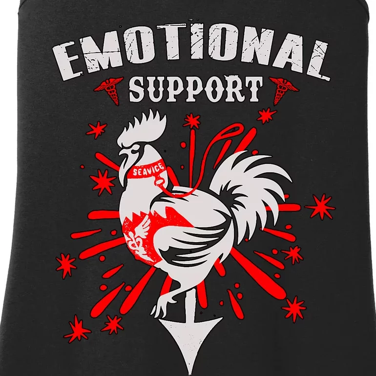 Emotional Support Chicken Emotional Support Cock Ladies Essential Tank