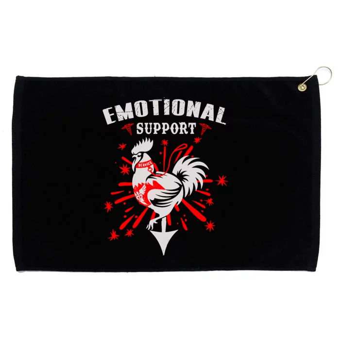 Emotional Support Chicken Emotional Support Cock Grommeted Golf Towel