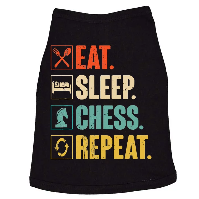 Eat Sleep Chess Repeat Doggie Tank