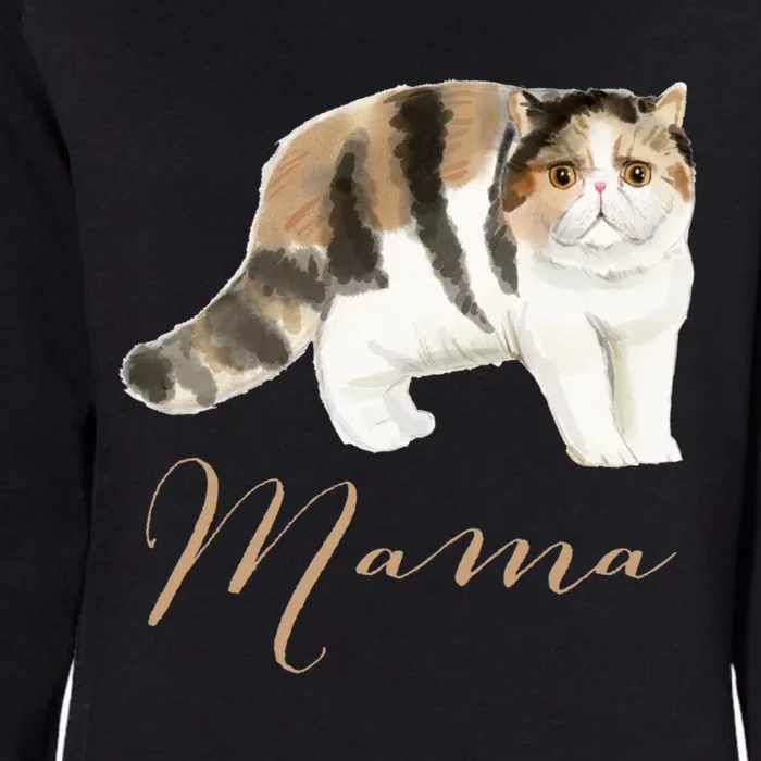 Exotic Shorthair Cat Mama Gift Cat Mom Tee Cat Mama Present Funny Gift Womens California Wash Sweatshirt