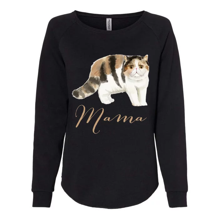 Exotic Shorthair Cat Mama Gift Cat Mom Tee Cat Mama Present Funny Gift Womens California Wash Sweatshirt