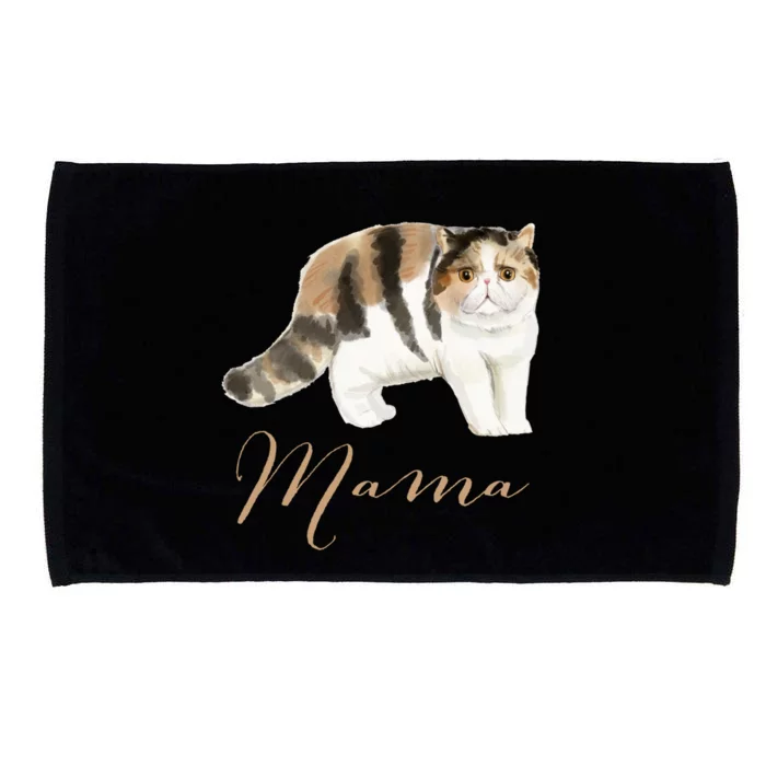 Exotic Shorthair Cat Mama Gift Cat Mom Tee Cat Mama Present Funny Gift Microfiber Hand Towel