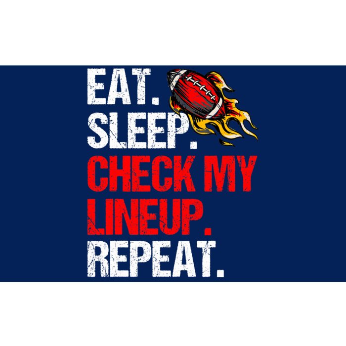 Eat Sleep Check My Lineup Repeat, Fantasy Football Bumper Sticker