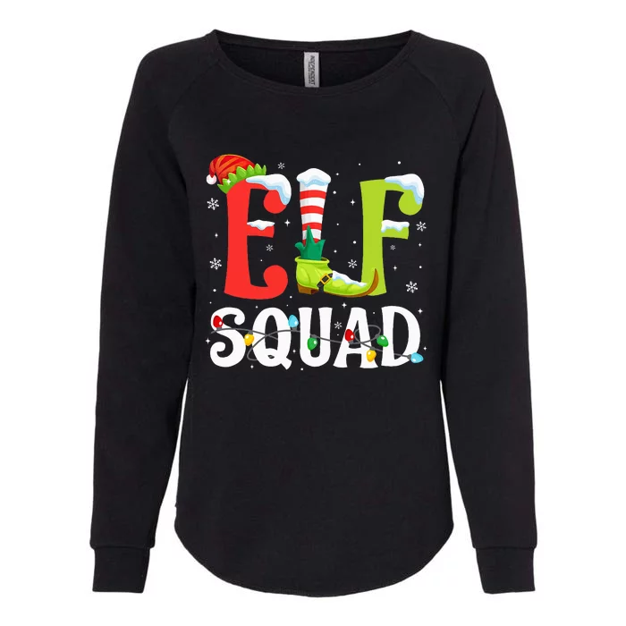 Elf Squad Christmas Family Matching Xmas Elf Pajamas Womens California Wash Sweatshirt