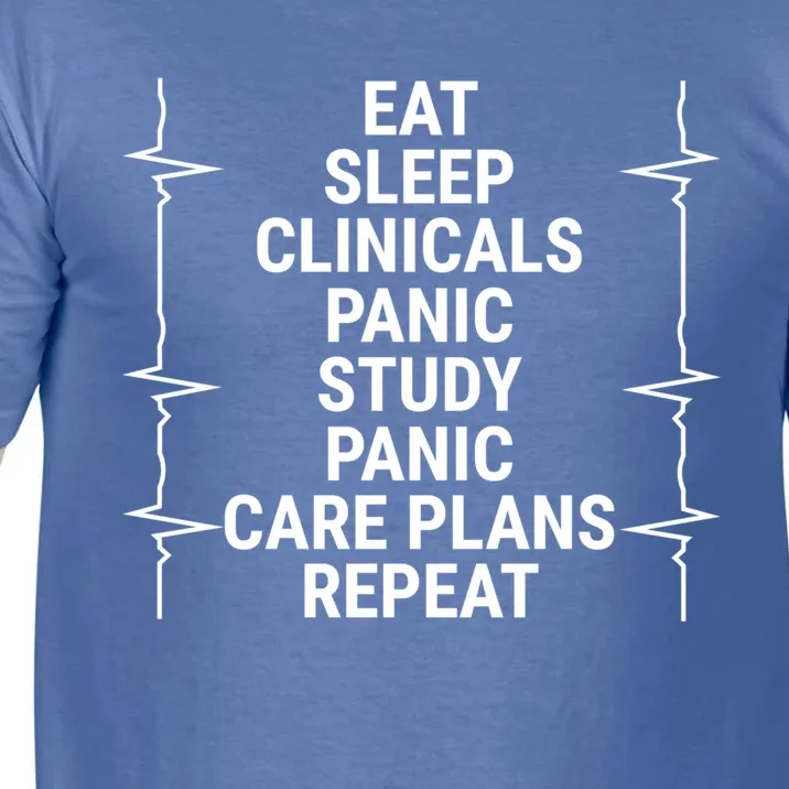 Eat Sleep Clinicals Funny Student Nurse Nursing School Meaningful Gift Comfort Colors T-Shirt