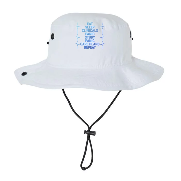 Eat Sleep Clinicals Funny Student Nurse Nursing School Meaningful Gift Legacy Cool Fit Booney Bucket Hat