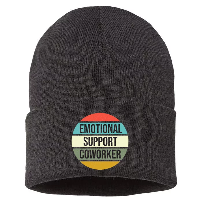 Emotional Support Coworker Sustainable Knit Beanie