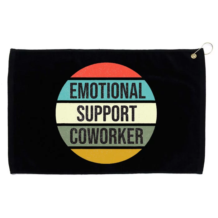 Emotional Support Coworker Grommeted Golf Towel