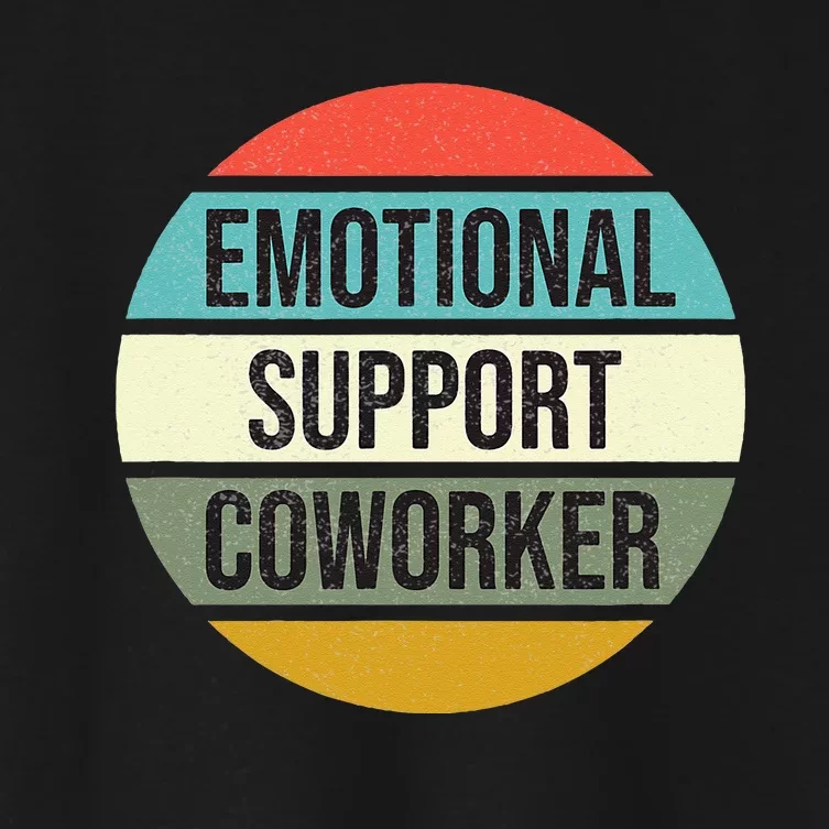 Emotional Support Coworker Women's Crop Top Tee