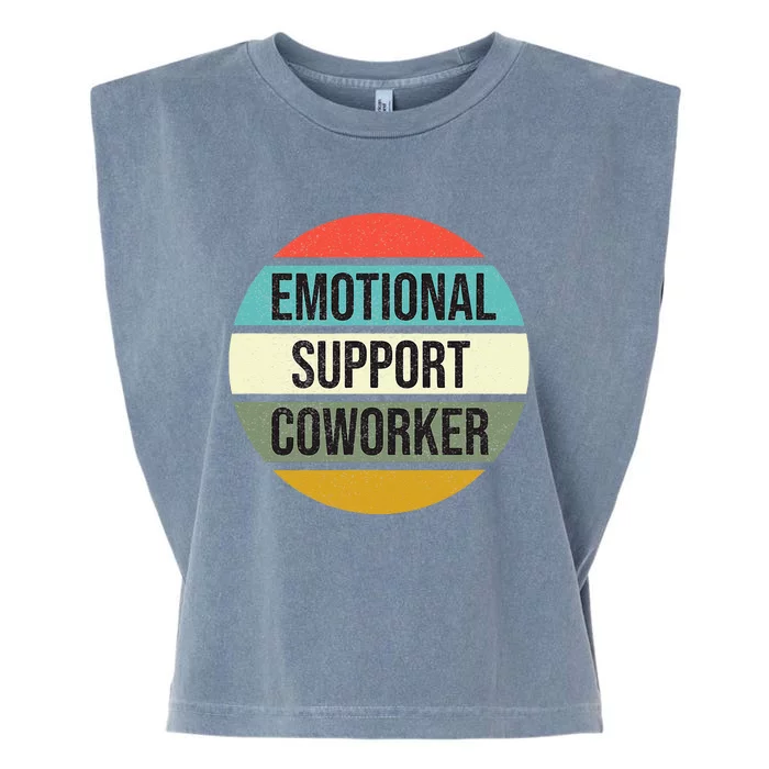 Emotional Support Coworker Garment-Dyed Women's Muscle Tee