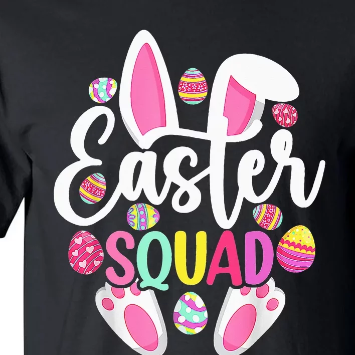 Easter Squad Cute Bunny Rabbit Crew Hunting Egg Tall T-Shirt