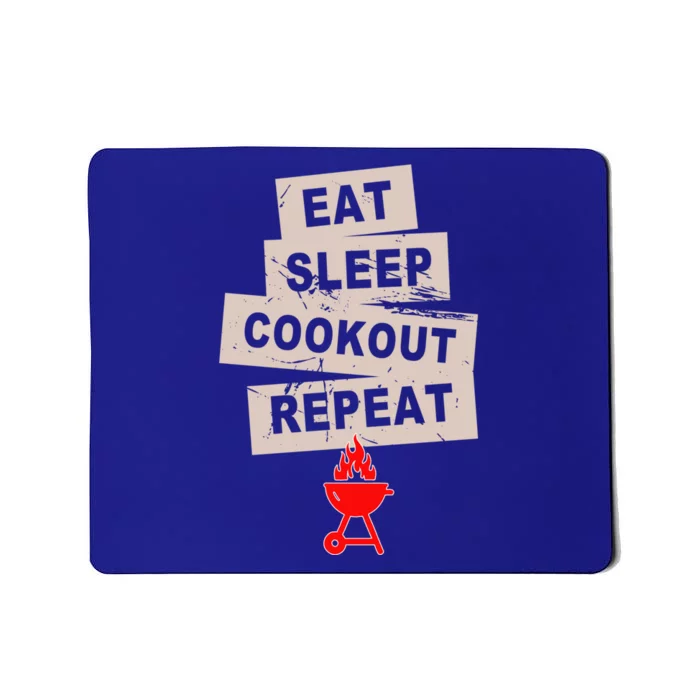 Eat Sleep Cookout American Chef Repeat Summer Gift Mousepad