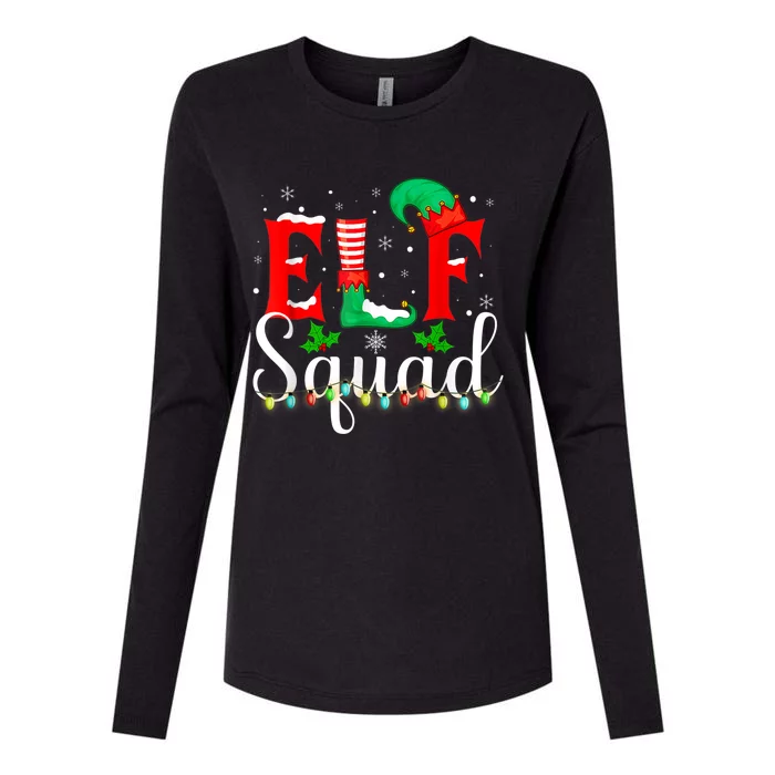 Elf Squad Christmas Matching Family Toddler Boy Girl Womens Cotton Relaxed Long Sleeve T-Shirt